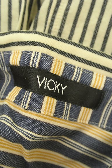 VICKY（ビッキー）の古着「ストライプシャツ（カジュアルシャツ）」大画像６へ