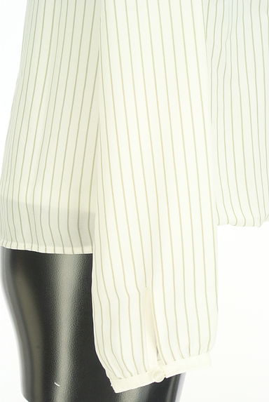NATURAL BEAUTY BASIC（ナチュラルビューティベーシック）の古着「ストライプバルーンシフォンカットソー（カットソー・プルオーバー）」大画像５へ