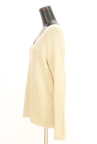 GALERIE VIE（ギャルリーヴィー）の古着「Vネックコットンニットトップス（ニット）」大画像３へ