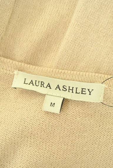 Laura Ashley（ローラアシュレイ）の古着「ベルト付き透かし花柄レースニットカーデ（カーディガン・ボレロ）」大画像６へ