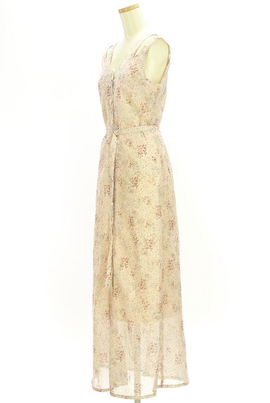 DEICY（デイシー）の古着「ベルト付き花柄シアーロングワンピース（ワンピース・チュニック）」大画像３へ