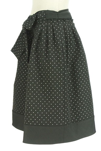 TO BE CHIC（トゥービーシック）の古着「ベルト付きドット膝丈スカート（スカート）」大画像３へ