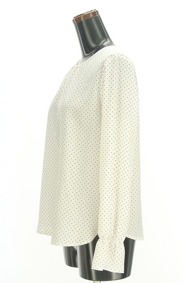 LUI CHANTANT（ルイシャンタン）の古着「ドット柄シフォンブラウス（カットソー・プルオーバー）」大画像３へ