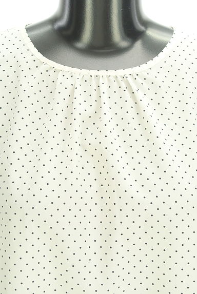 LUI CHANTANT（ルイシャンタン）の古着「ドット柄シフォンブラウス（カットソー・プルオーバー）」大画像４へ