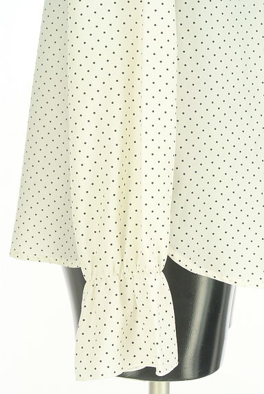 LUI CHANTANT（ルイシャンタン）の古着「ドット柄シフォンブラウス（カットソー・プルオーバー）」大画像５へ