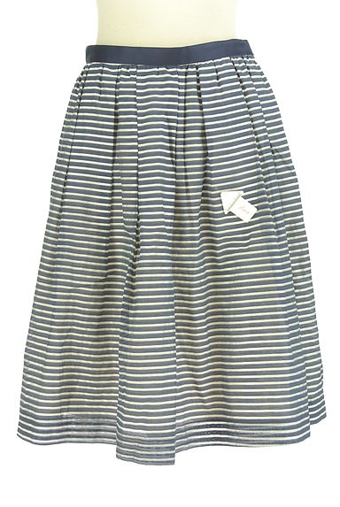 UNITED ARROWS（ユナイテッドアローズ）の古着「ボーダーシアーミディスカート（スカート）」大画像４へ