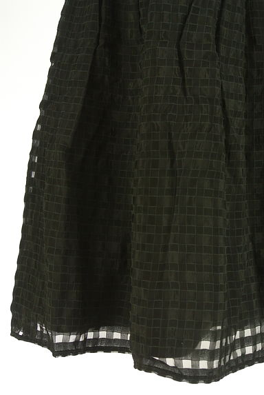 UNITED ARROWS（ユナイテッドアローズ）の古着「膝丈シアーチェックタックスカート（スカート）」大画像５へ