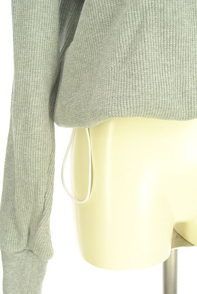 CHERIE（シェリー）の古着「ナイロン切替ドロストワッフルカットソー（ニット）」大画像５へ