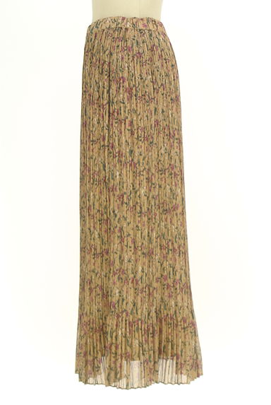 UNTITLED（アンタイトル）の古着「花柄ロングシフォンプリーツスカート（ロングスカート・マキシスカート）」大画像３へ