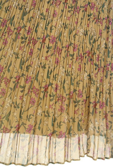 UNTITLED（アンタイトル）の古着「花柄ロングシフォンプリーツスカート（ロングスカート・マキシスカート）」大画像５へ