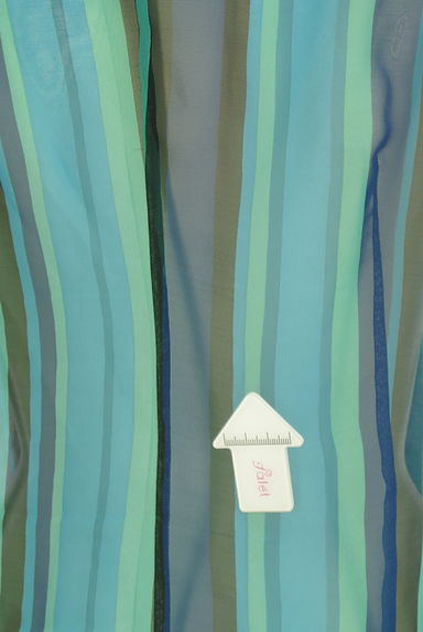 AKIKO OGAWA（アキコオガワ）の古着「配色ストライプシフォンブラウス（ブラウス）」大画像５へ