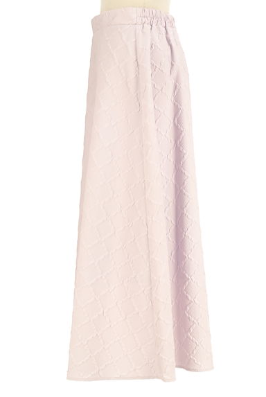 Couture Brooch（クチュールブローチ）の古着「凹凸チェック柄ロングフレアスカート（ロングスカート・マキシスカート）」大画像３へ