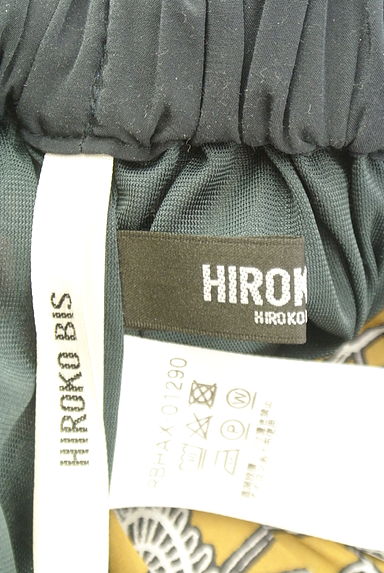 HIROKO BIS（ヒロコビス）の古着「花柄配色サテンロングスカート（ロングスカート・マキシスカート）」大画像６へ