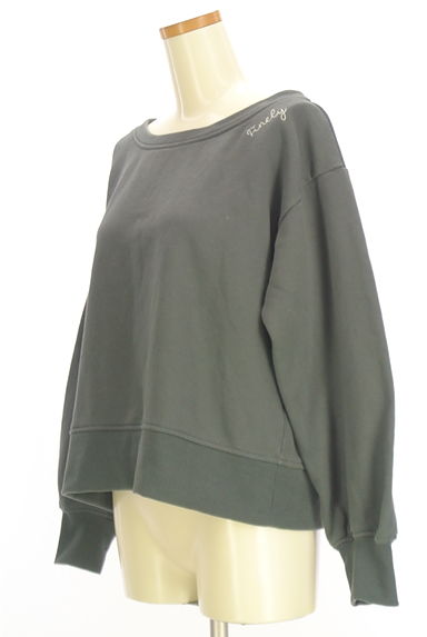 AZUL BY MOUSSY（アズールバイマウジー）の古着「リブ切替ドロップショルダースウェット（スウェット・パーカー）」大画像３へ