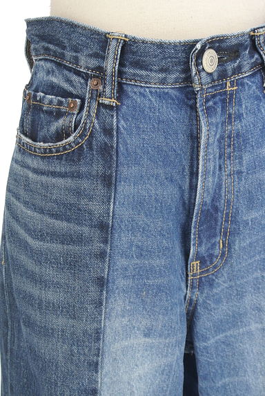 AZUL BY MOUSSY（アズールバイマウジー）の古着「バイカラーデニムパンツ（デニムパンツ）」大画像４へ