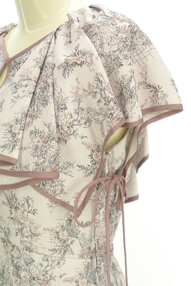 Snidel（スナイデル）の古着「花柄フリルカラーロングワンピース（ワンピース・チュニック）」大画像４へ