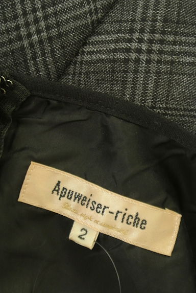 Apuweiser riche（アプワイザーリッシェ）の古着「レースアップチェック柄膝丈ワンピース（ワンピース・チュニック）」大画像６へ