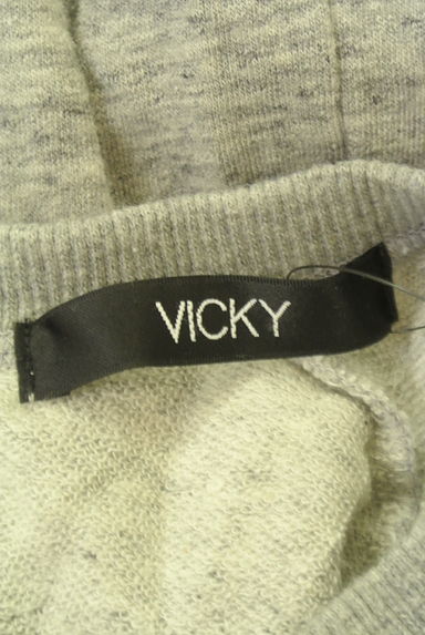 VICKY（ビッキー）の古着「起毛ロゴラグランスウェットトップス（スウェット・パーカー）」大画像６へ