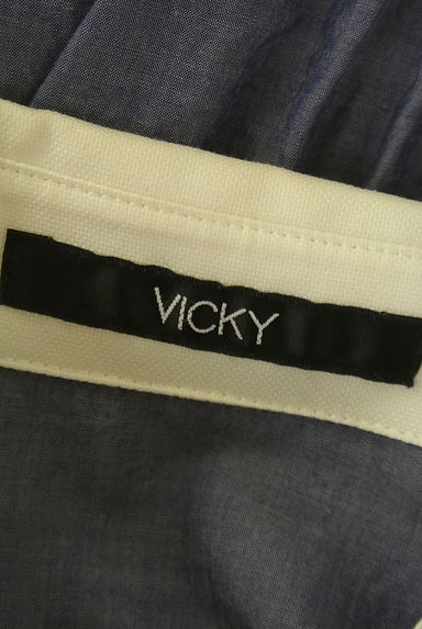 VICKY（ビッキー）の古着「配色シャンブレーシャツ（ブラウス）」大画像６へ