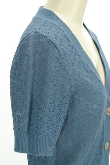 Laura Ashley（ローラアシュレイ）の古着「透かし編みニットカーディガン（カーディガン・ボレロ）」大画像５へ