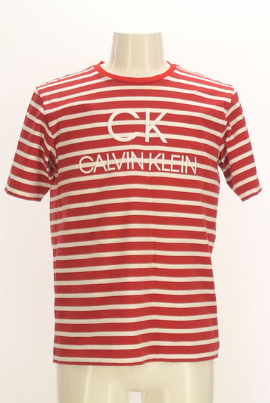 ck CalvinKlein（シーケーカルバンクライン）の古着「ブランドロゴボーダーTシャツ（Ｔシャツ）」大画像１へ