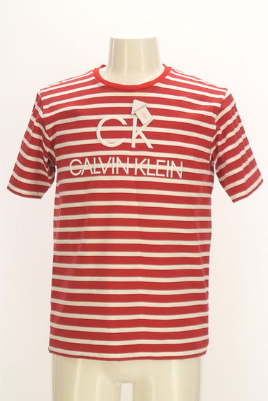 ck CalvinKlein（シーケーカルバンクライン）の古着「ブランドロゴボーダーTシャツ（Ｔシャツ）」大画像４へ