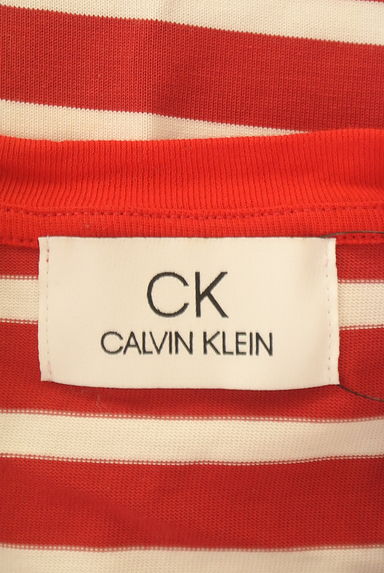 ck CalvinKlein（シーケーカルバンクライン）の古着「ブランドロゴボーダーTシャツ（Ｔシャツ）」大画像６へ