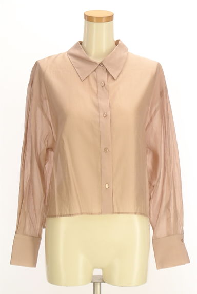 PROPORTION BODY DRESSING（プロポーションボディ ドレッシング）の古着「微光沢シアーブラウス（ブラウス）」大画像１へ
