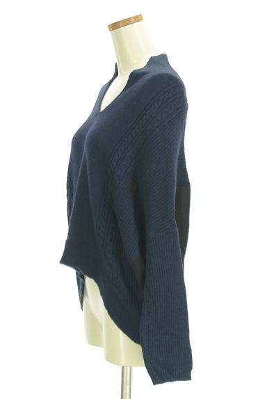 MK MICHEL KLEIN（エムケーミッシェルクラン）の古着「バックシフォンスキッパーニットトップス（ニット）」大画像３へ