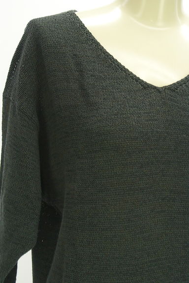 JOURNAL STANDARD（ジャーナルスタンダード）の古着「七分袖綿麻ニットトップス（ニット）」大画像４へ