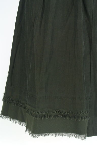 Pas de calais（パドカレ）の古着「アシンメトリーフリンジ膝丈スカート（スカート）」大画像４へ