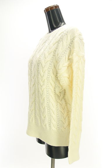 NATURAL BEAUTY BASIC（ナチュラルビューティベーシック）の古着「ケーブル編みニット（ニット）」大画像３へ