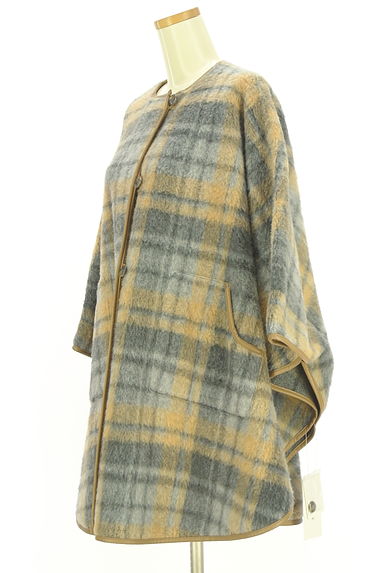 NATURAL BEAUTY BASIC（ナチュラルビューティベーシック）の古着「ビッグシルエットチェック柄コート（コート）」大画像３へ