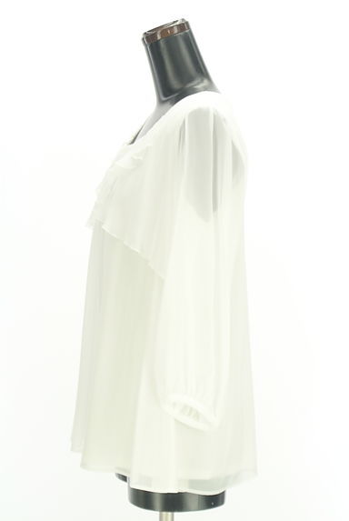 ketty（ケティ）の古着「８分袖フリルシフォンカットソー（カットソー・プルオーバー）」大画像３へ