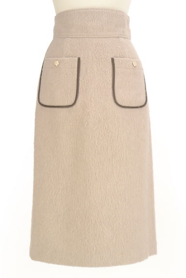 PROPORTION BODY DRESSING（プロポーションボディ ドレッシング）の古着「レザーパイピングミモレスカート（ロングスカート・マキシスカート）」大画像１へ