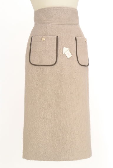PROPORTION BODY DRESSING（プロポーションボディ ドレッシング）の古着「レザーパイピングミモレスカート（ロングスカート・マキシスカート）」大画像４へ
