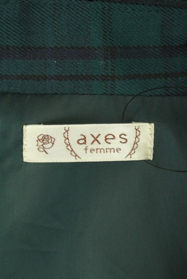 axes femme（アクシーズファム）の古着「レース襟チェック柄ブルゾン（ブルゾン・スタジャン）」大画像６へ