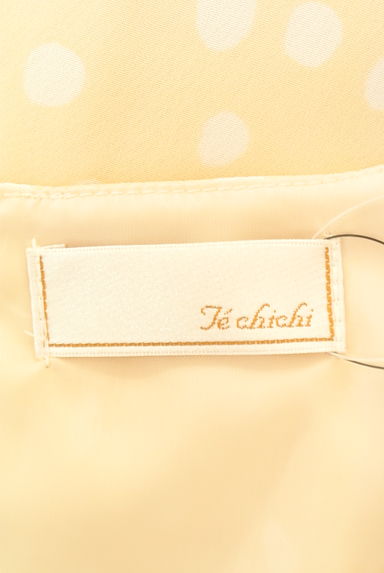 Te chichi（テチチ）の古着「変形ドット膝丈シフォンワンピース（ワンピース・チュニック）」大画像６へ