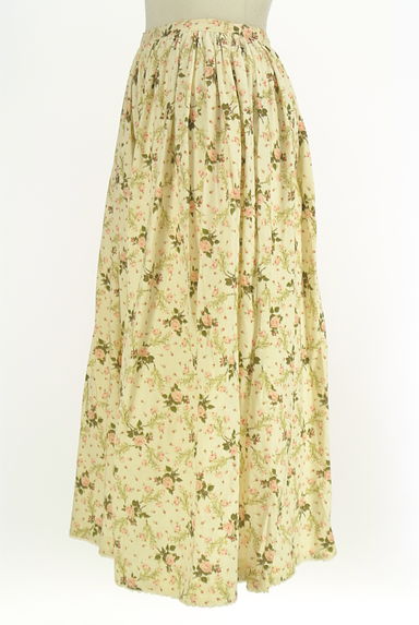 PINK HOUSE（ピンクハウス）の古着「バラ柄コットンギャザースカート（ロングスカート・マキシスカート）」大画像３へ