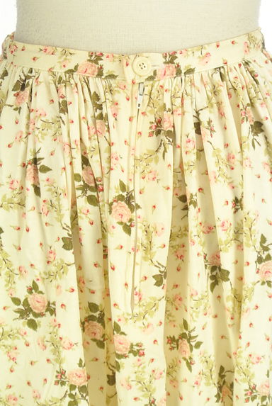 PINK HOUSE（ピンクハウス）の古着「バラ柄コットンギャザースカート（ロングスカート・マキシスカート）」大画像４へ