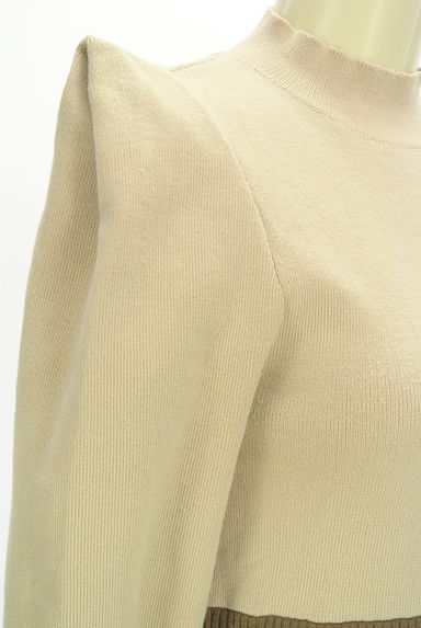dazzlin（ダズリン）の古着「ヘリンボーン柄ハイネックニットワンピース（ワンピース・チュニック）」大画像４へ