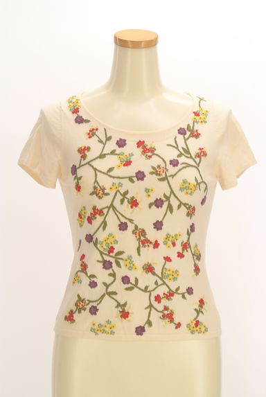 Sybilla（シビラ）の古着「花刺繍ニットカーデ＋半袖ニット（アンサンブル）」大画像５へ