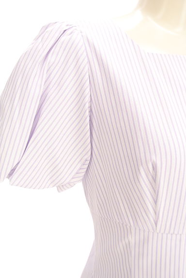 WILLSELECTION（ウィルセレクション）の古着「パフスリーブストライプロングワンピース（ワンピース・チュニック）」大画像４へ