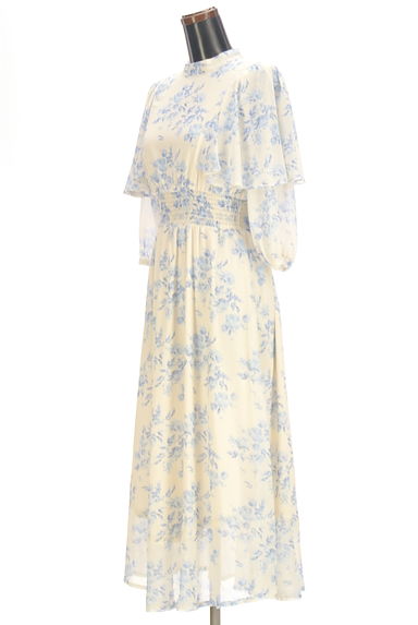 WILLSELECTION（ウィルセレクション）の古着「花柄シフォンロングワンピース（ワンピース・チュニック）」大画像３へ