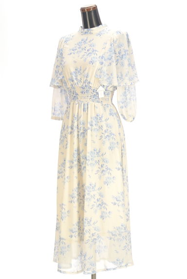 WILLSELECTION（ウィルセレクション）の古着「花柄シフォンロングワンピース（ワンピース・チュニック）」大画像４へ