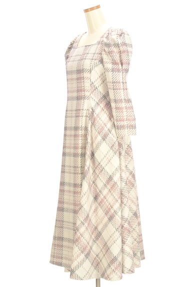 WILLSELECTION（ウィルセレクション）の古着「チェック柄フレアワンピース（ワンピース・チュニック）」大画像３へ