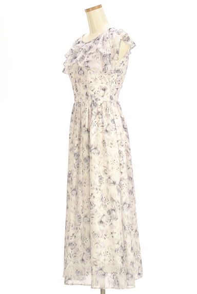 dazzlin（ダズリン）の古着「ティアードフリル衿花柄ロングワンピース（ワンピース・チュニック）」大画像３へ