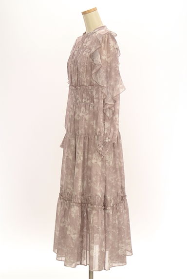 Apuweiser riche（アプワイザーリッシェ）の古着「花柄シフォンフリルティアードワンピース（ワンピース・チュニック）」大画像３へ