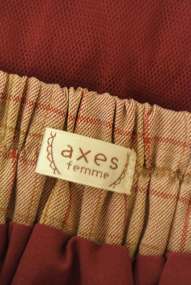 axes femme（アクシーズファム）の古着「チュール×チェックロングスカート（ロングスカート・マキシスカート）」大画像６へ