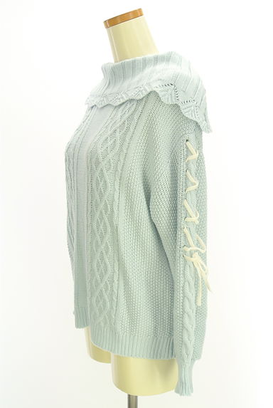 axes femme（アクシーズファム）の古着「レースアップ袖オフショルダーニット（ニット）」大画像３へ